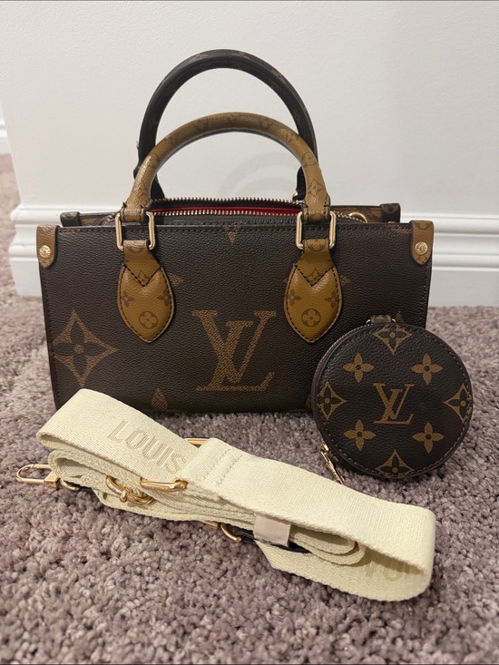 Louis Vuitton Handbags - LV Monogram Mini Top-Handle Bag with Coin Pouch in Brown and Tan